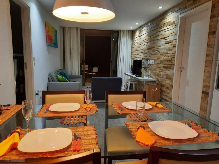 Flat Encantador Pe Na Areia 2 Suites- Waterfront *
