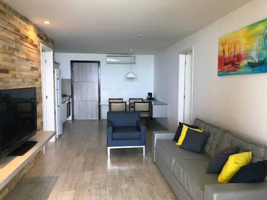 Flat Encantador Pe Na Areia 2 Suites- Waterfront Apartamento *
